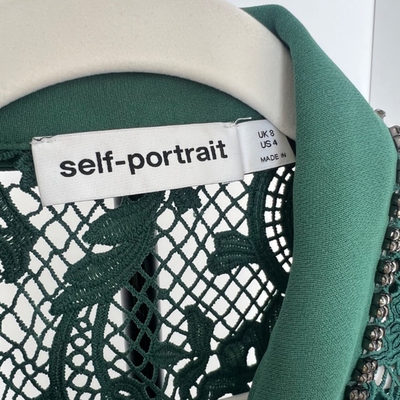Self Portrait Green Dress size US 4 - Picture 6 of 11